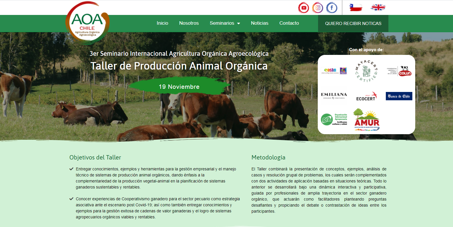 Taller de Producción Animal Orgánico & Vegetal : Observatorio para  la Innovación Agraria, Agroalimentaria y Forestal
