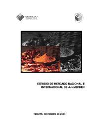 Estudio de Mercado Nacional e Internacional de Ají-Merken