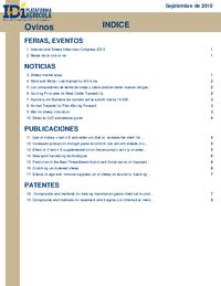 Boletín N°3  Ovinos - Septiembre de 2010