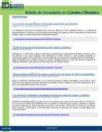 Boletín Cambio Climático - 1 de octubre, 2008