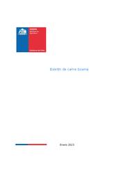 ODEPA. Boletín de Carne Bovina, enero 2023