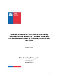 "Caracterización de la Estructura Ocupacional y Demanda Laboral de Oficios, Carreras Técnicas y Profesionales"